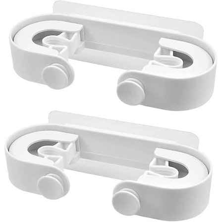 2 st mopp- och kvasthållare, kraftiga moppväggmonterade klämmor, kvastgripare