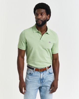 GANT - Klassisk piquéskjorte i regular fit til herre apple green