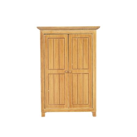 Miniaturemøbler Legetøj Dukkehus gør-det-selv-dekorationstilbehør Mini 1:12 dobbeltdørsskab Teak color