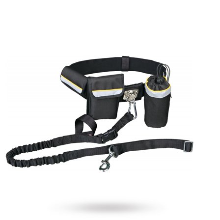 Trixie - Handsfree Midjebälte Med Expanderlina - Hundkoppel