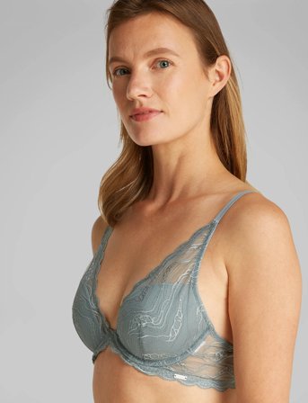 Calvin Klein Lightly Lined Plunge - Blue - D x 75