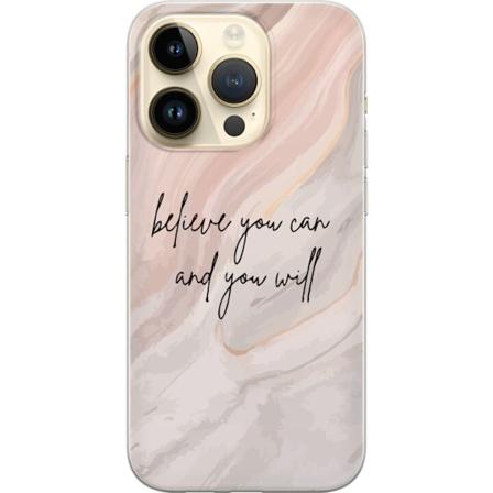 Apple iPhone 15 Pro Gjennomsiktig deksel Tro på deg selv!