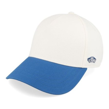 Vans - Vit adjustable Keps - Data System White/True Blue A-Frame Adjustable @ Hatstore