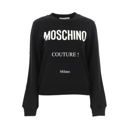 Moschino, Couture! Sweatshirt Zwart, Dames, Maat:S