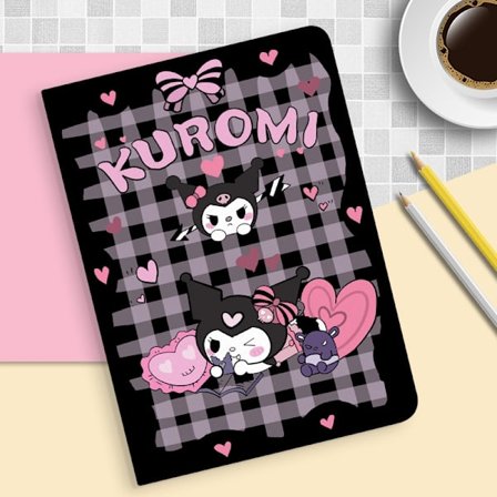 Stilrent fodral för iPad 10 bok tecknad Kuromi