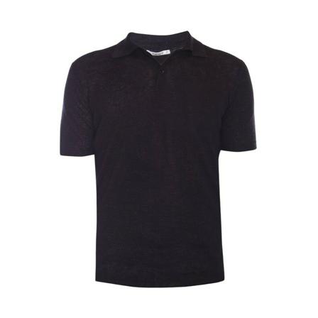 Kangra, Linen polo Szary, Kobieta, Rozmiar: L