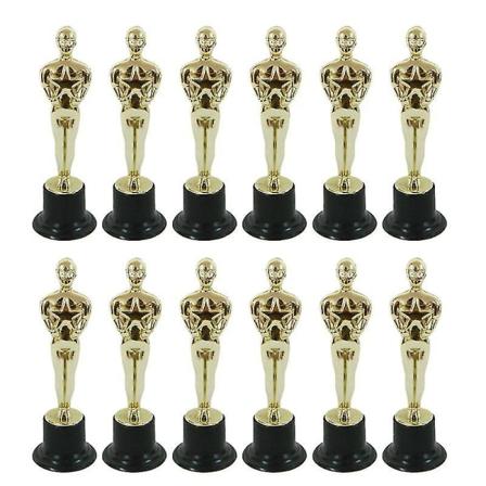 12 kpl Oscar-patsaan muotti Palkitse voittajat upeilla pokaaleilla seremonioissa