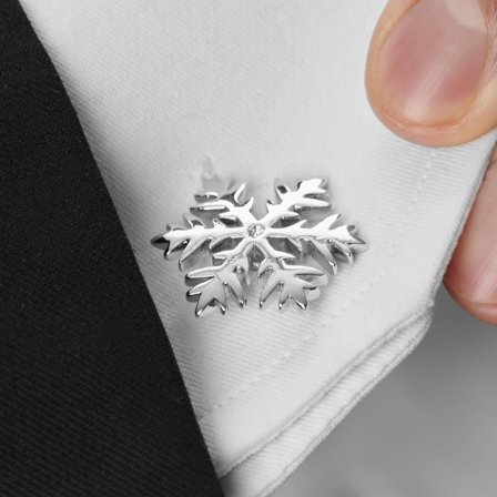 Snowflake Cufflinks for Men