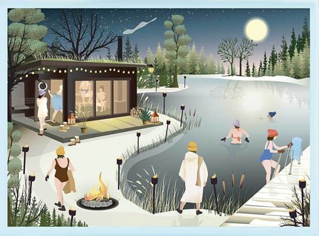 ViSSEVASSE Puslespil 'Sauna By The Lake' 1000 Brikker, Tøj & Bolig, Legetøj, Spil Og Puslespil