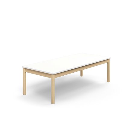 Tisch DECIBEL, 1800x800x530 mm, schalldämmendes HPL, weiß