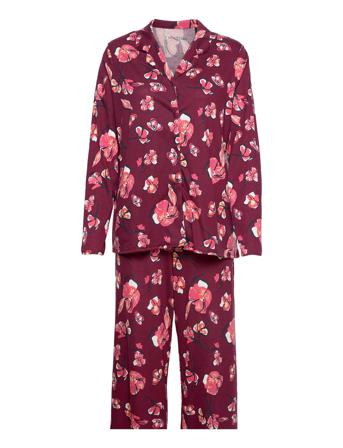 Pyjama Long Pyjamas Nattøj Multi/mønstret Schiesser