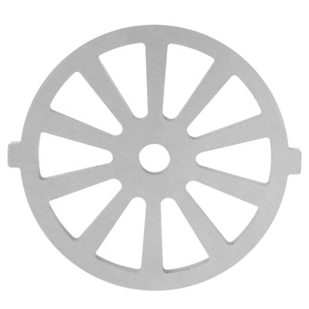 Kjøttkvernfeste i rustfritt stål med slipe- og skjæreplateerstatning, vifteformet kverneblad for matmaling