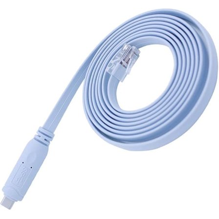 Cisco - konsolkabel till USB C till Rj45 Cisco-konsolkabel för MacBook-bärbara datorer (FTDI RS232 chip, 6 Ft/1,8 M)