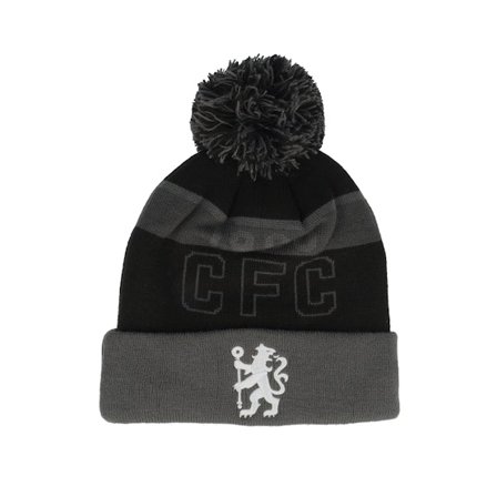 New Era - Football - Black - pom - Beanie - Chelsea Sport Beanie Black/Grey Pom - Hatstore