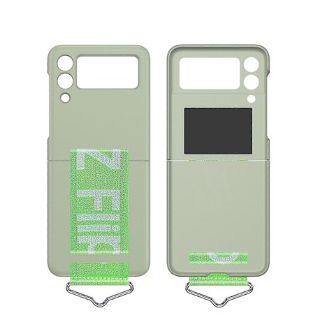 Skal Kompatibelt Med Samsung Galaxy Z Flip 3, Stötsäkert PC-skydd Med Rem