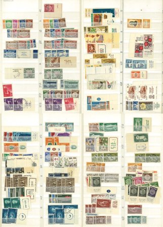 Israel til 2010 - Dubletsamling i en tyk indstiksbog - Postfrisk