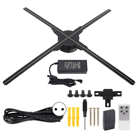 Z3 Hologram Fläkt Projektor Display med APP Hög Överföringshastighet 3-Dimensionell Holografisk LED-Fläkt för Butik Bar EU-Kontakt