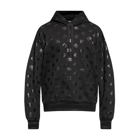 Dolce & Gabbana, Hoodies Zwart, Heren, Maat:L