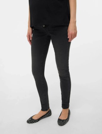 Mamalicious Mlmila Slim Dg Jeans Noos - Grey - L