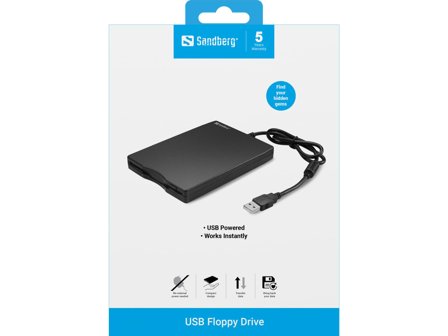 Sandberg USB Floppy Drive diskettstasjon