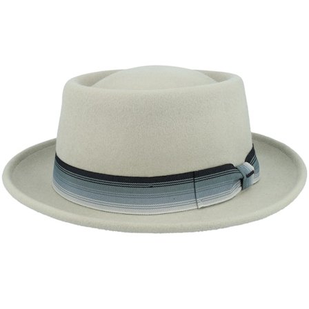 Bailey - Klaxon Grey Pork Pie Porkpie Grey Hat - @ Hatstore