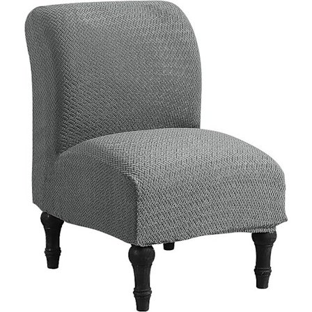 Armløs Stoltrekk, 1-delt Stretch Twill Stoff Aksent Stoltrekk Avtakbart Vaskbart Møbeltrekk Slippers Stoltrekk for Hotell Stue Hjem