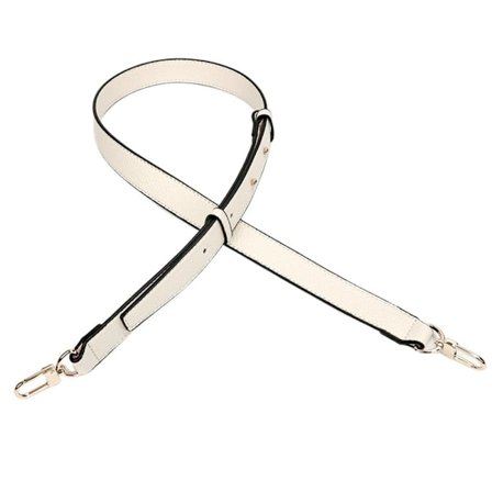 Håndveskestropp i ekte skinn Skulder Crossbody-stropp BEIGE