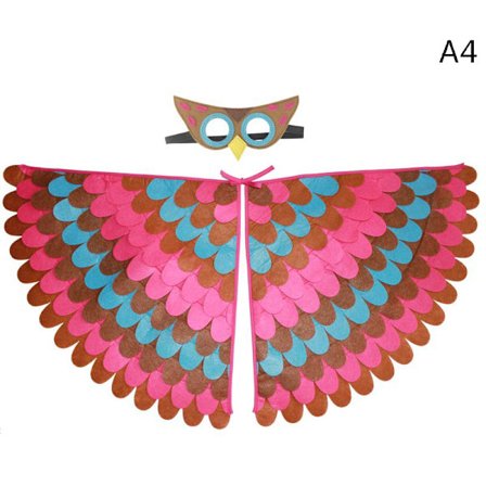 Børn Dyrekostume Fugle Filtvinger Halloween Dress Up Wings