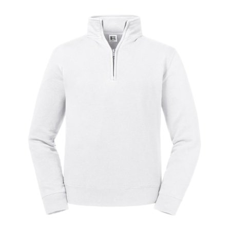 Russell Herr Authentic Quarter Zip Sweatshirt S Vit