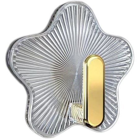 12 st Genomskinliga Självhäftande Hängkrokar i Plast för Hem, Kök, Badrum, Kontor, Krokar för Badrum, Sovrum och Kök, Genomskinliga