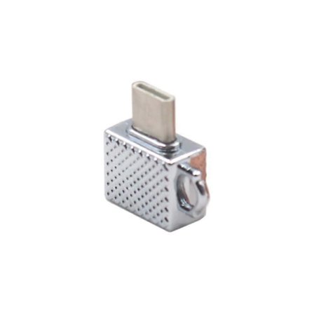 Laddadapter Laddning Dataöverföring Mini Typ-c till USB Hona Konverterare för Mobiltelefon - Silver