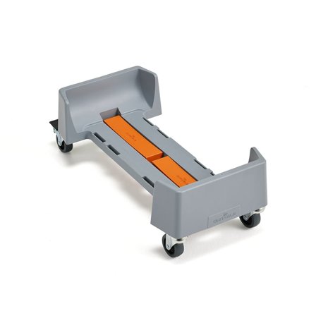 Vogn for avfallsbeholder OLIVER, 1x60 liter