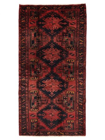 Hand Knotted Persian Hamadan Rug 109X215