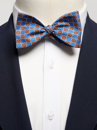John Henric Men's Blå Sløyfe Paisley Size Self-tied
