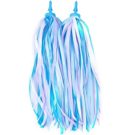 Regnbue sykkelbånd for barn, jenter og gutter, 2 stk fargerike styregrep med dusker, sykkeltransporttilbehør