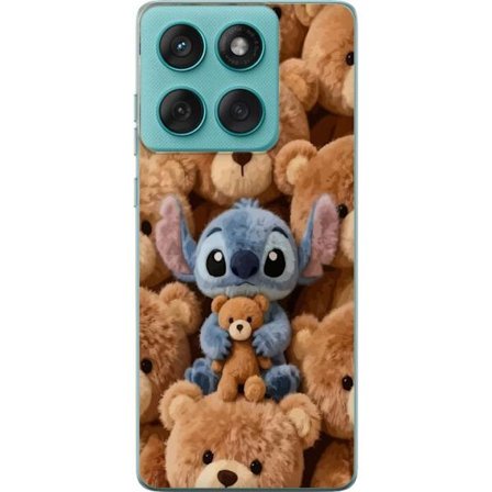 Kompatibelt Mobildeksel til Motorola Edge 60 Fusion Stitch omgitt av brune teddybjørner med en liten teddybjørn i fanget i en søt og koselig kawaii-de