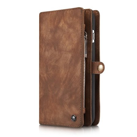 CaseMe plånboksfodral med magnetskal, iPhone 6/6S Plus, brun