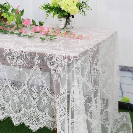 Vintage-Lace-Duk 60x120-Tommers Liten Blonder Rektangel Duk Blonder Boho Trykk Duk Blonder Overlay Duk Blonder Bordløper Overlay
