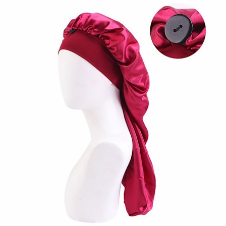 Damsatäng med lång cap med spänne (röd)