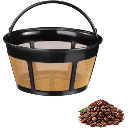 8-12 Kopp Gjenbrukbart Kaffefilter for Hamilton Beach Bryggere - BPA-fritt Permanent Erstatningsfilter Passer de Fleste Hamilton Beach Bryggere 1 STK