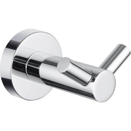 Messinkinen seinäkoukku, pyyhe- ja kylpytakki koukku, kromi, hopea, 5*6.7*4.2cm WGV