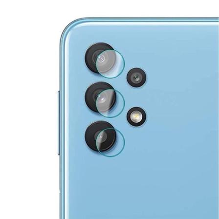 Pakke med 2 linsebeskyttelse af hærdet glas til Samsung Galaxy A32 5G Transparent