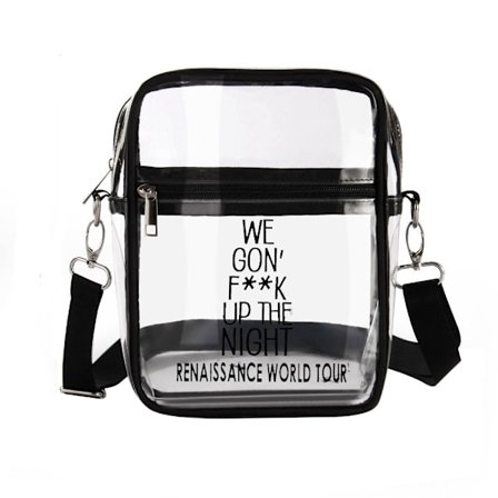 Gjennomsiktig skulderveske Clear Crossbody Bag Kosmetikkoppbevaring