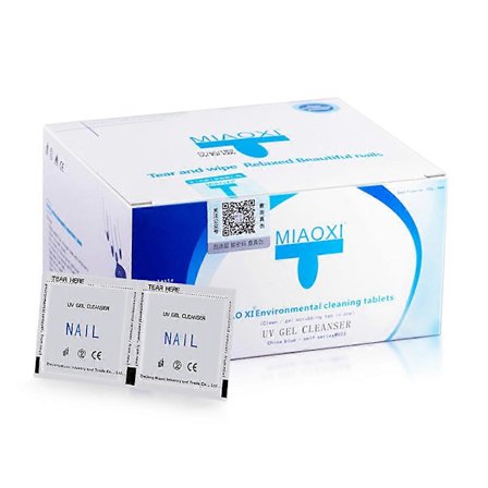 100 stk. Gel Renseputer Neglekunst Gel Polish Fjern Puter Enkel Rengjøring Bærbar