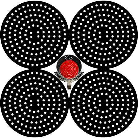 Air Fryer Beklædninger, Dia 8" Air Fryer Silikonbeklædninger, Genanvendelige Sil