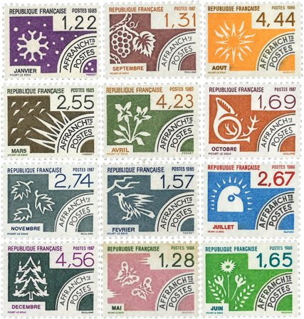 Frankrig - YT 186-194 - Forudannulleret - Postfrisk