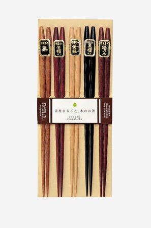 Kawai - Ätpinnar Kawai 5-pack - Brun - Bestick - Från Homeroom