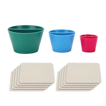 3 Størrelser Felgkonus Keramikkverktøy med 10 stk. Pusseskinn, Keramikk Felgkonus Former Keramikkverktøy, for Skulpturering Fiksering Felg[D]