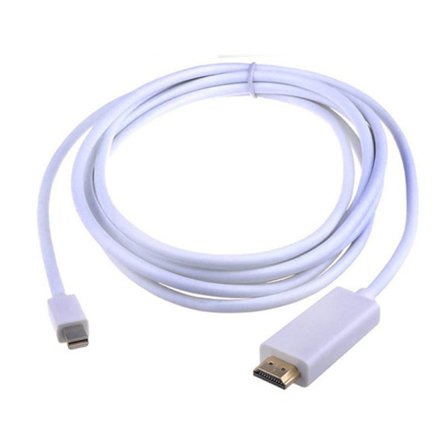 10ft/3m Mini DP DisplayPort Thunderbolt til HDMI Kabel Adapter til iMac Mac Mini