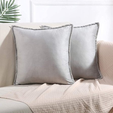 2 kpl samettia tyynynpäälliset, koristeelliset tyynynpäälliset piilotetulla vetoketjulla, pestävät sohvatyynynpäälliset, neliön muotoinen 